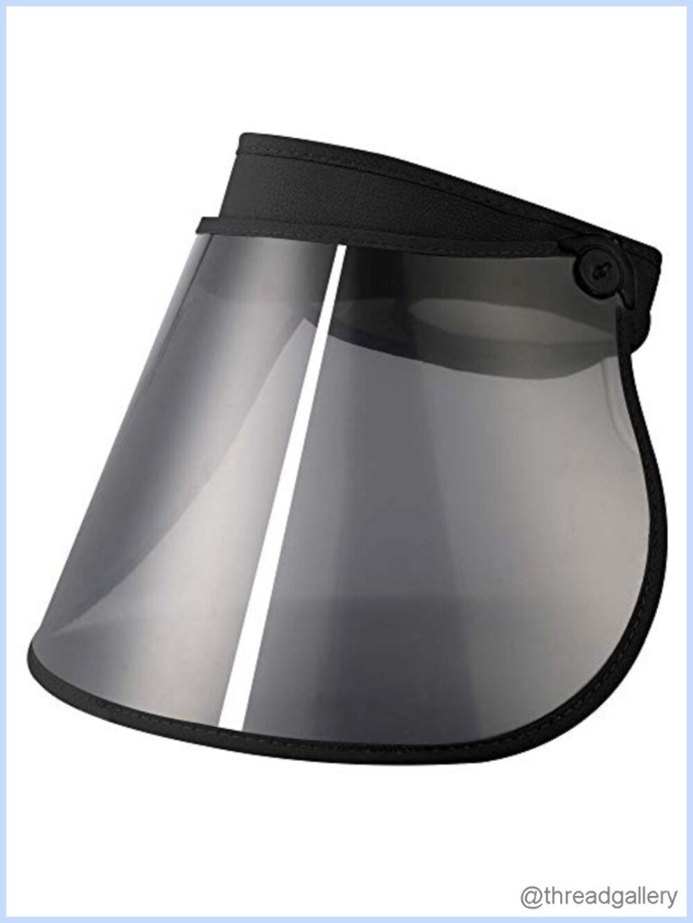 Roll Up Wide Brim Clear Sun Visor Hat Adjustable UV Protection